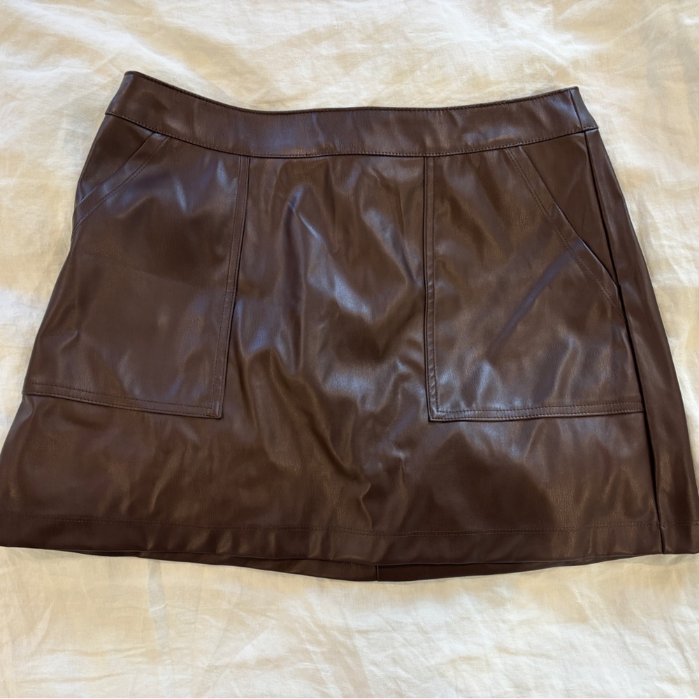 a new day Maroon Mini Skirt